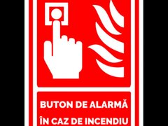 Semn de buton de alarma in caz de incendiu