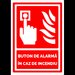 Semn de buton de alarma in caz de incendiu